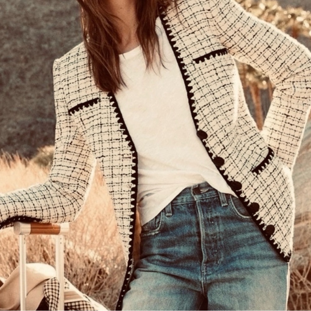 Veronica Beard Tweed Pattern Jacket - image 5